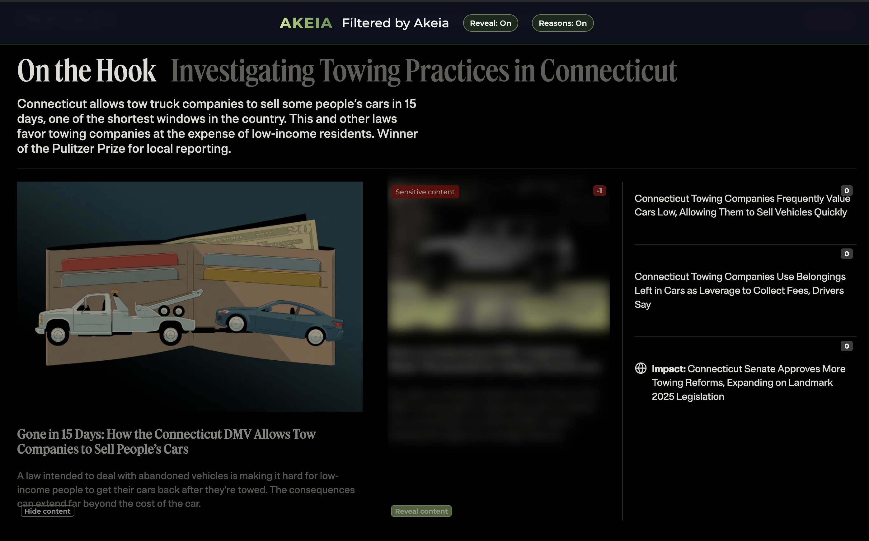 ProPublica example with revealed content