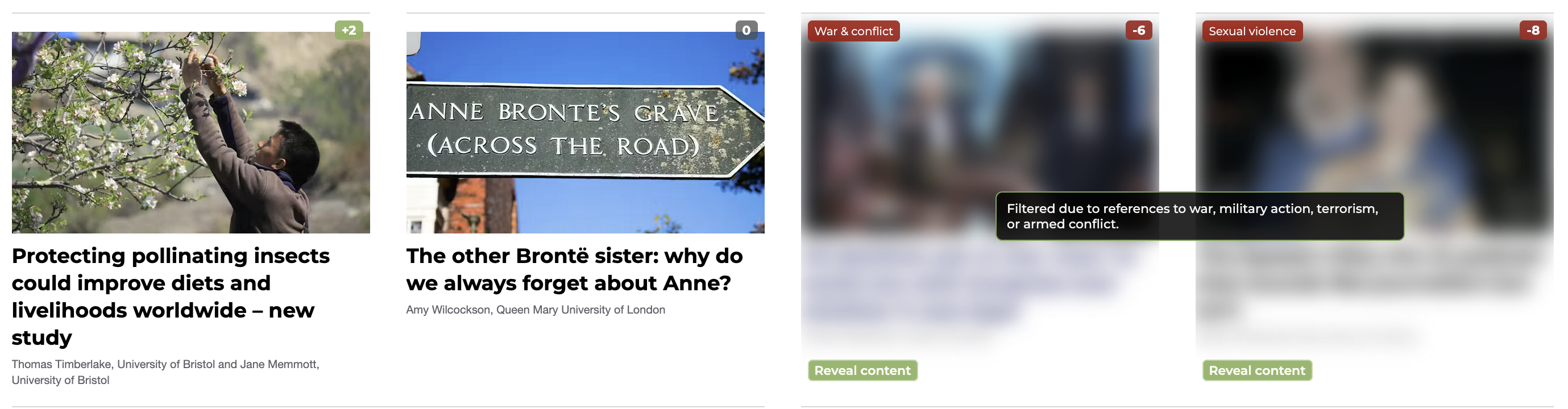 The Conversation article tooltip example